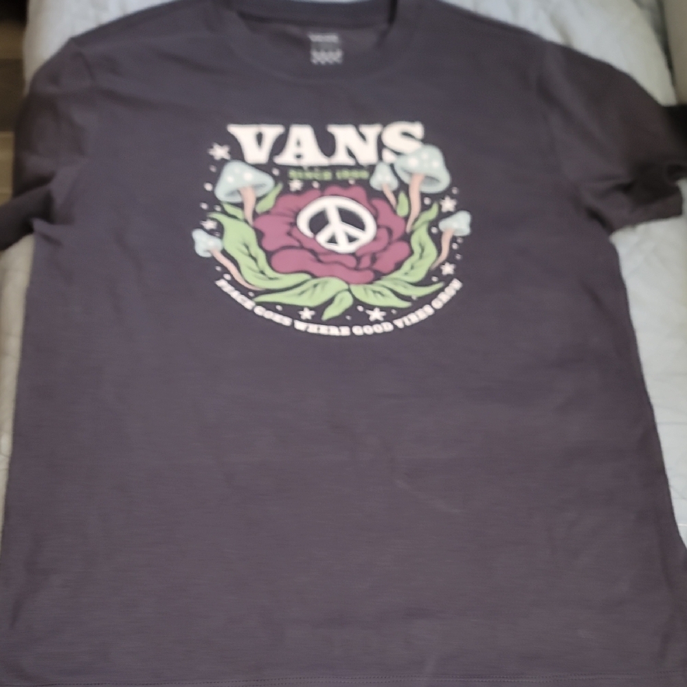 Vans Men's Charcoal Graphic Tee